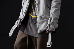 画像をギャラリービューアに読み込む, ISAMU KATAYAMA BACKLASH HOODED RIDERS JACKET / NATURAL DYED - GARMENT WASHED JP CALF (WHITE)