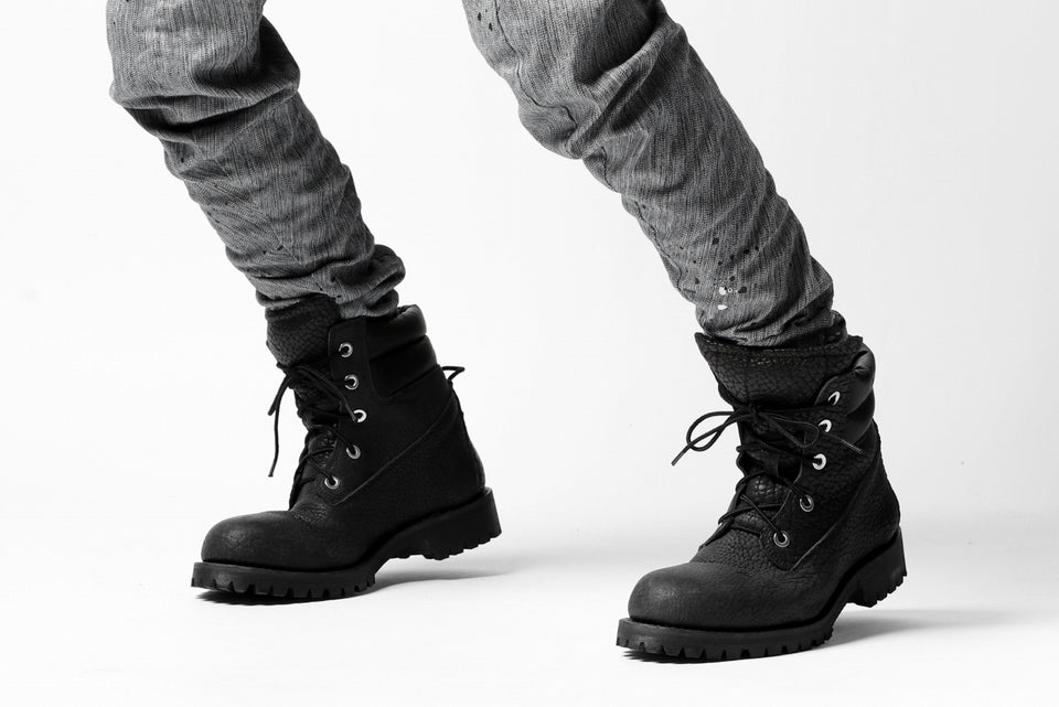 画像をギャラリービューアに読み込む, DEFORMATER.® "SPLASH" SLIM FIT JEANS WITH FLAP DETAIL / VERTICAL DENIM (ASPHALT)