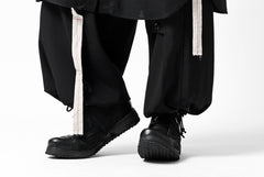 画像をギャラリービューアに読み込む, Y's STAND COLLAR LONG SHIRT / THIN TWILL (BLACK)