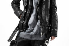 Load image into Gallery viewer, ISAMU KATAYAMA BACKLASH DOUBLE BREASTED JACKET / DOUBLE-SHOULDER OBJECT DYED (BLACK)