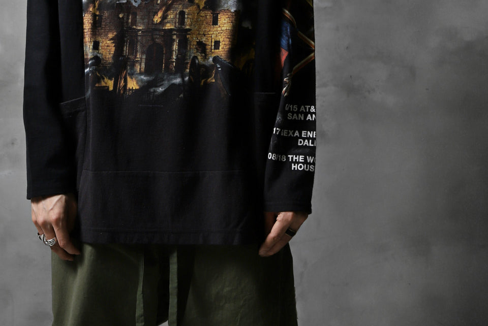 画像をギャラリービューアに読み込む, CHANGES VINTAGE REMAKE BOAT-NECK BAND L/S TEE (BLACK #D)