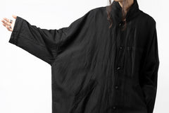 画像をギャラリービューアに読み込む, KLASICA CT30-REX BIG RECTANGLE COAT / SERGE WOOL&RAMIE (IRON)
