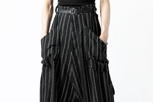 画像をギャラリービューアに読み込む, SOSNOVSKA exclusive LOADED POCKETS PANTS (BLACK × SILVER STRIPE)