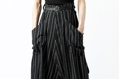 画像をギャラリービューアに読み込む, SOSNOVSKA exclusive LOADED POCKETS PANTS (BLACK × SILVER STRIPE)
