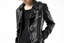 Load image into Gallery viewer, ISAMU KATAYAMA BACKLASH DOUBLE BREASTED JACKET / DOUBLE-SHOULDER OBJECT DYED (BLACK)
