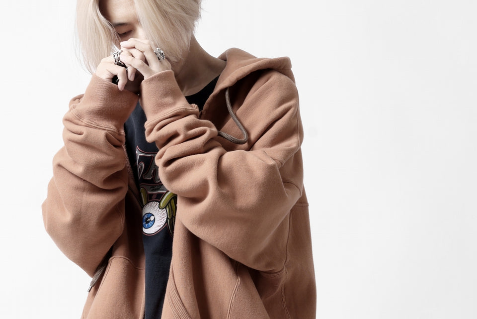 画像をギャラリービューアに読み込む, FACETASM CHEST-POCKET ZIP HOODIE (BROWN)
