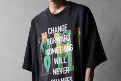 画像をギャラリービューアに読み込む, CHANGES VINTAGE REMAKE MULTI PANEL S/S TEE (BLACK #G)