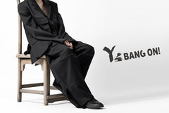 Load image into Gallery viewer, Y's BANG ON! No.163 GABARDINE SOLID POCKET JACKET (BLACK)
