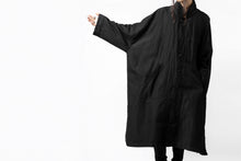 画像をギャラリービューアに読み込む, KLASICA CT30-REX BIG RECTANGLE COAT / SERGE WOOL&RAMIE (IRON)