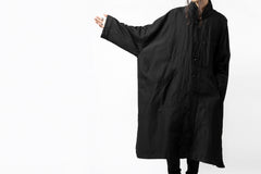 画像をギャラリービューアに読み込む, KLASICA CT30-REX BIG RECTANGLE COAT / SERGE WOOL&RAMIE (IRON)