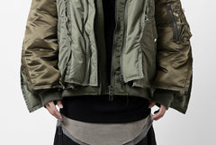 画像をギャラリービューアに読み込む, FACETASM DOCKING/LAYER FLIGHT JACKET (KHAKI)