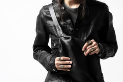 Load image into Gallery viewer, ISAMU KATAYAMA BACKLASH x GAIEDE ONE SHOULDER BAG / CALF SKIN (SOFT FINISHED / BLACK)