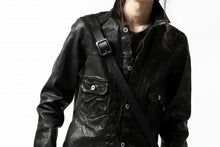 Load image into Gallery viewer, ISAMU KATAYAMA BACKLASH x GAIEDE ONE SHOULDER BAG / CALF SKIN (SOFT FINISHED / BLACK)