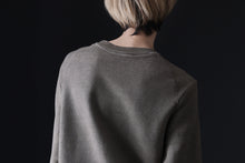 画像をギャラリービューアに読み込む, daub DYEING SWEAT PULLOVER / BRUSHED BACK TERRY FLEECE (TAUPE)