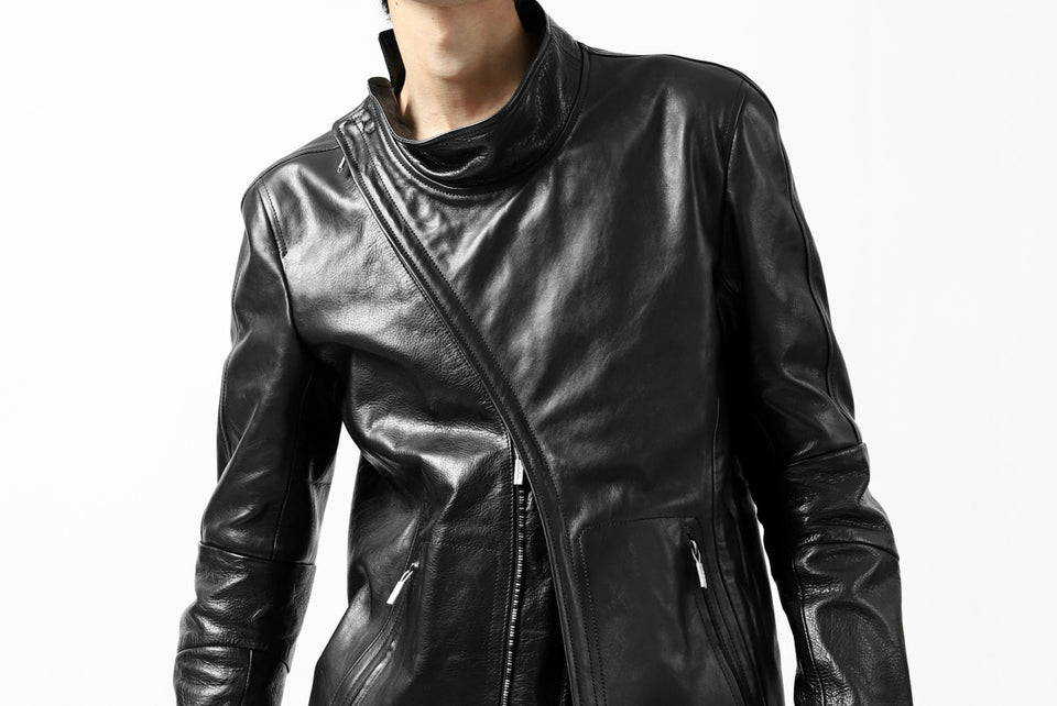 画像をギャラリービューアに読み込む, ierib exclusive peat zipper jacket  / smooth horse leather (BLACK)