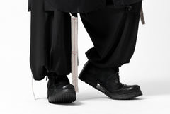 画像をギャラリービューアに読み込む, Y's STAND COLLAR LONG SHIRT / THIN TWILL (BLACK)