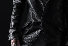 画像をギャラリービューアに読み込む, ISAMU KATAYAMA BACKLASH TAILORED JACKET / DOUBLE-SHOULDER OBJECT DYED (BLACK)