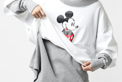 画像をギャラリービューアに読み込む, FACETASM × DISNEY Collaboration MICKEY DOCKING LAYER TOPS (WHITE)