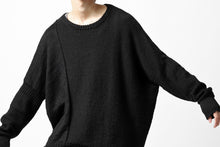 画像をギャラリービューアに読み込む, KLASICA PYKE LOOSE KNIT PULLOVER / LINEN ROVING 5G (BLACK)