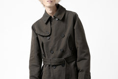 画像をギャラリービューアに読み込む, KLASICA GRANADO MOTORCYCLE TRENCH COAT / TRI UNION HIGH DENSITY GABADINE (MILITARY)