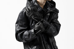 画像をギャラリービューアに読み込む, ISAMU KATAYAMA BACKLASH SMOOTH DEERSKIN ZIPPER GLOVE (BLACK)
