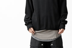 画像をギャラリービューアに読み込む, A.F ARTEFACT "WHOLEGARMENT" CREWNECK KNIT PULLOVER (BLACK)
