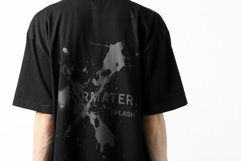 画像をギャラリービューアに読み込む, DEFORMATER.® VANISHED PRINT "SPLASH" T-SHIRT (BLACK)