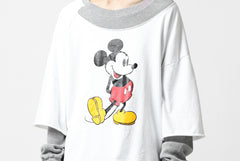 画像をギャラリービューアに読み込む, FACETASM × DISNEY Collaboration MICKEY DOCKING LAYER TOPS (WHITE)