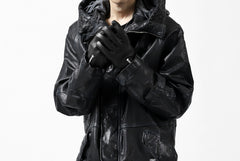画像をギャラリービューアに読み込む, ISAMU KATAYAMA BACKLASH SMOOTH DEERSKIN ZIPPER GLOVE (BLACK)