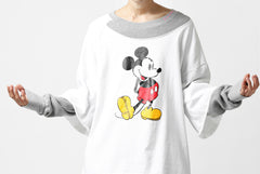 画像をギャラリービューアに読み込む, FACETASM × DISNEY Collaboration MICKEY DOCKING LAYER TOPS (WHITE)