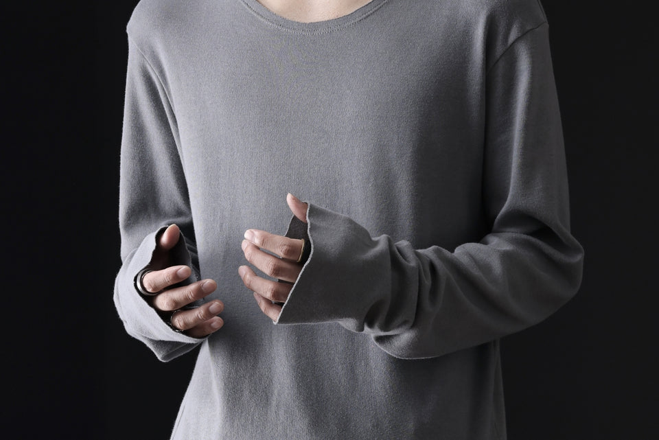 画像をギャラリービューアに読み込む, daub DYEING LONG SLEEVE CUTSEWN / C.JERSEY (GREY)