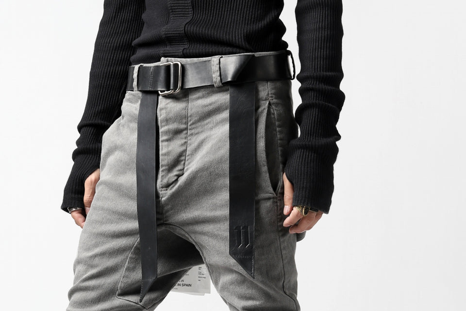 画像をギャラリービューアに読み込む, 11 BY BORIS BIDJAN SABERI LEATHER BELT &quot;BELT1-F-1504&quot; (COW SKIN / BLACK)