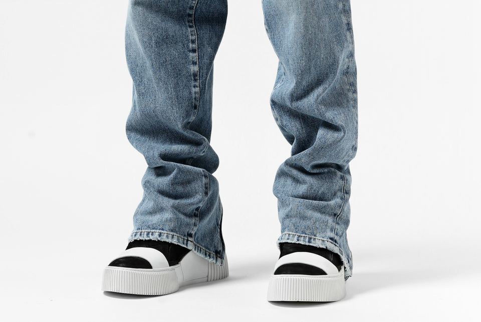 画像をギャラリービューアに読み込む, mastermind JAPAN SLIM TAPERED PANTS / 2WAY STRETCH DENIM (INDIGO)