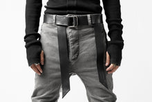 画像をギャラリービューアに読み込む, 11 BY BORIS BIDJAN SABERI LEATHER BELT &quot;BELT1-F-1504&quot; (COW SKIN / BLACK)