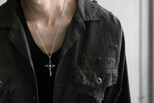 画像をギャラリービューアに読み込む, RESURRECTION HANDMADE distressed army shirt (DYEING KHAKI)