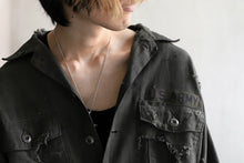 画像をギャラリービューアに読み込む, RESURRECTION HANDMADE distressed army shirt (DYEING KHAKI)