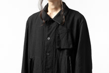画像をギャラリービューアに読み込む, KLASICA KISTE-TWEED SHORT COAT / OFF TWEED WOOL (BLACK)