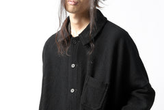 画像をギャラリービューアに読み込む, KLASICA CHEVAL WORK JACKET / WOOLxSILK BOLD DUNGAREES (BLACK)