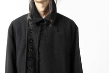 画像をギャラリービューアに読み込む, KLASICA HM-C DOUBLE BREASTED COAT with BONDED LINING / WOOLxSILK BOLD DUNGAREES (BLACK)