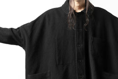 画像をギャラリービューアに読み込む, KLASICA CHEVAL WORK JACKET / WOOLxSILK BOLD DUNGAREES (BLACK)