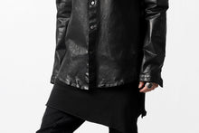 Load image into Gallery viewer, ISAMU KATAYAMA BACKLASH exclusive LEATHER SHIRT / ITALY SHOULDER 0.6mm (BLACK)