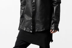 Load image into Gallery viewer, ISAMU KATAYAMA BACKLASH exclusive LEATHER SHIRT / ITALY SHOULDER 0.6mm (BLACK)