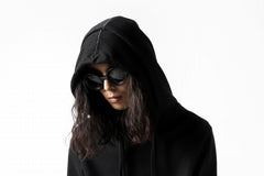 画像をギャラリービューアに読み込む, thomkrom DOUBLE HOODIE PULL OVER PARKA / OVER LOCKED (BLACK)