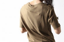 画像をギャラリービューアに読み込む, thomkrom CROSS BACK T-SHIRT (HONEY)