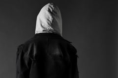 画像をギャラリービューアに読み込む, thomkrom DESTROY FADE JEAN JACKET / ELASTIC DENIM (DARK GREY)