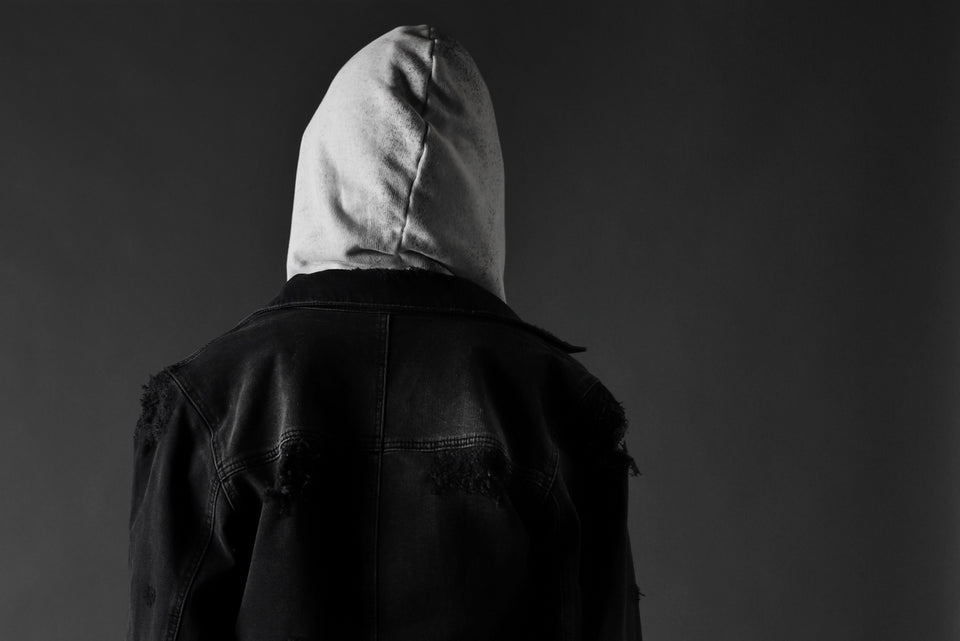 画像をギャラリービューアに読み込む, thomkrom DESTROY FADE JEAN JACKET / ELASTIC DENIM (DARK GREY)