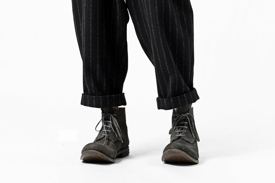 画像をギャラリービューアに読み込む, KLASICA BARREL SUSPENDER TROUSERS / WOOL FLANNEL (VINTAGE STRIPE)