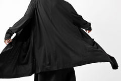 画像をギャラリービューアに読み込む, FIRST AID TO THE INJURED THEODOR DRAPE CARDIGAN / SINGLE JERSEY (BLACK)