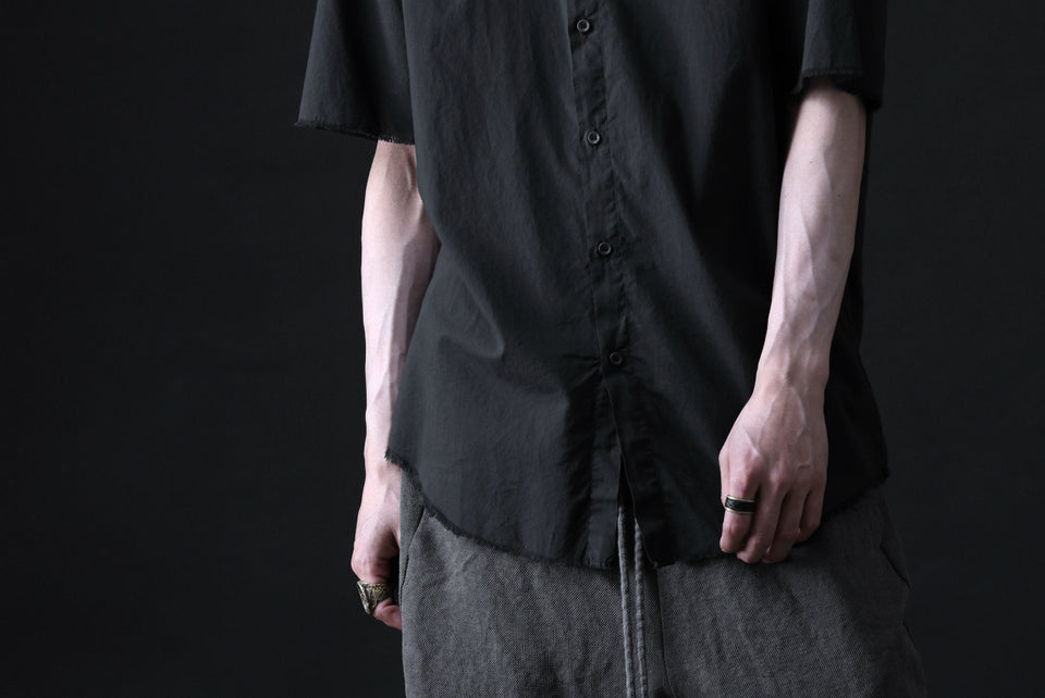画像をギャラリービューアに読み込む, daub DYEING MINIMAL SS SHIRT / ORGANIC COTTON (BLACK)