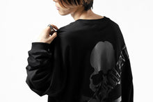 画像をギャラリービューアに読み込む, mastermind JAPAN BOXY-FIT LS / RUBBER AND FOAM PRINTED (BLACK)